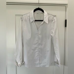 Calvin Klein White Non-Iron Button-Down Shirt - Size 14 Women’s